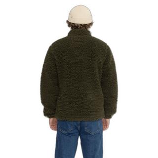 Revolution Kurze Plüschjacke mit großen Kängurutaschen  