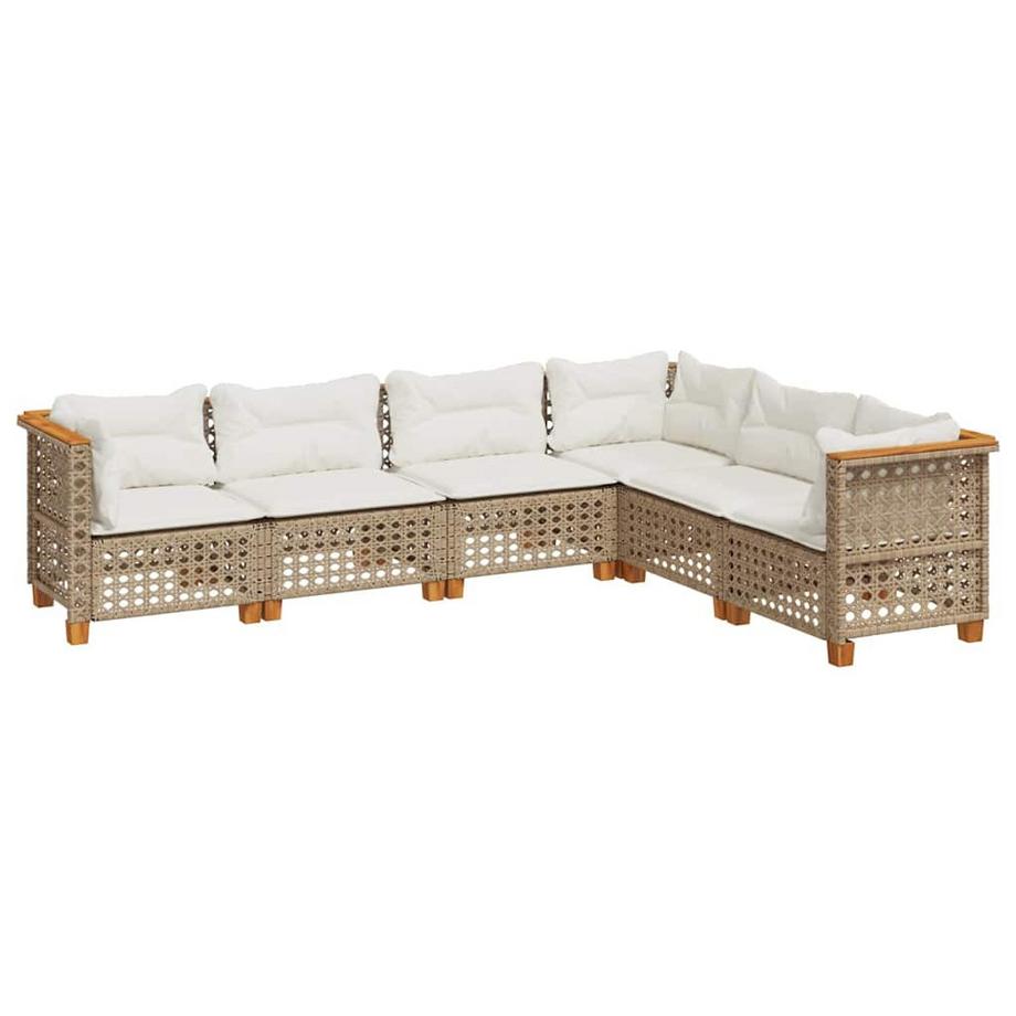 Ensemble de canapés de jardin rotin synthétique