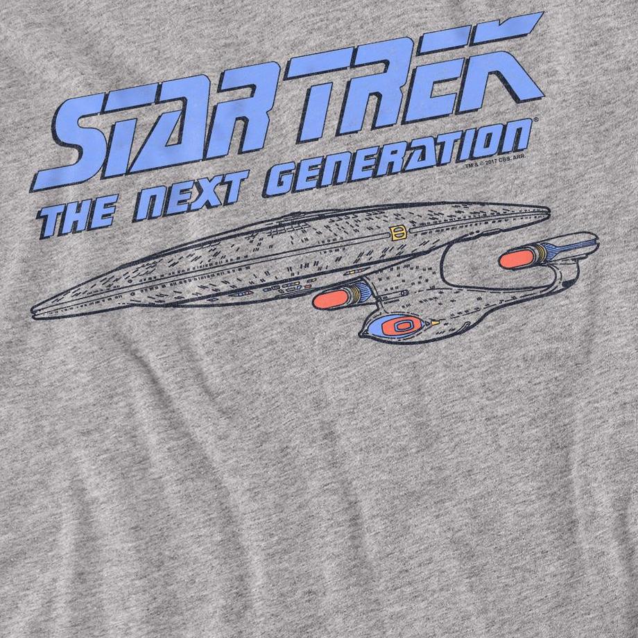 Star Trek The Next Generation Bedrucktes Langarm T-Shirt  