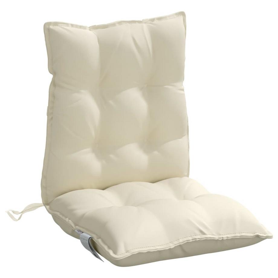 VidaXL Coussin de chaise à dossier bas tissu  