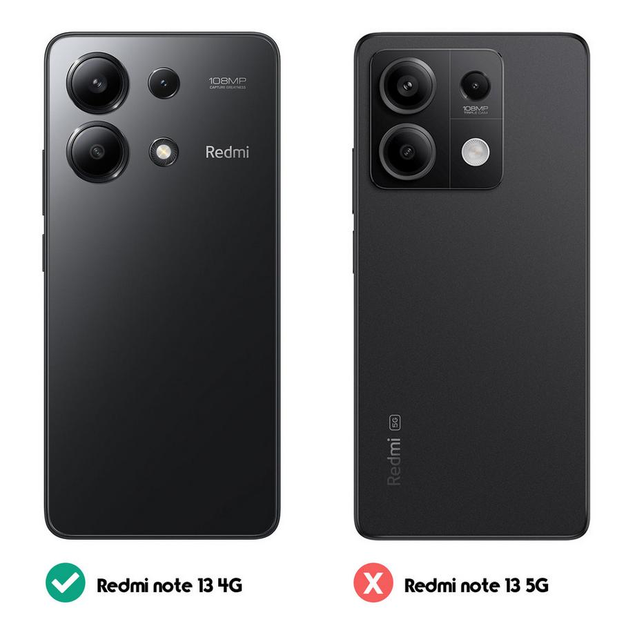 Avizar  Hülle Redmi Note 13 4G Mofi Schwarz 