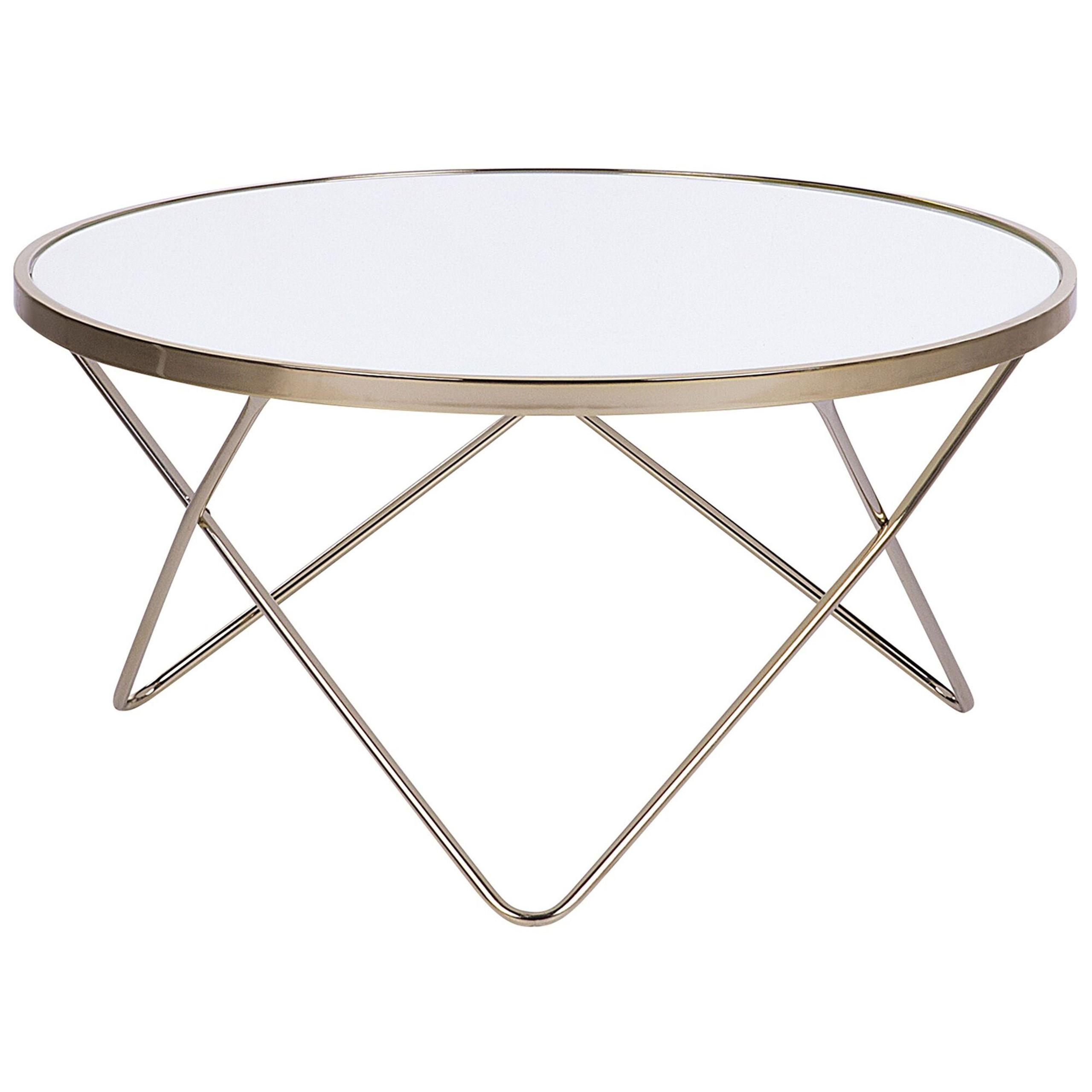 Beliani Table basse en Verre de sécurité Glamour MERIDIAN  