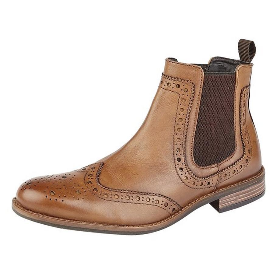 Roamers  Stiefel mit Lochmuster und elastischen Einsätzen 