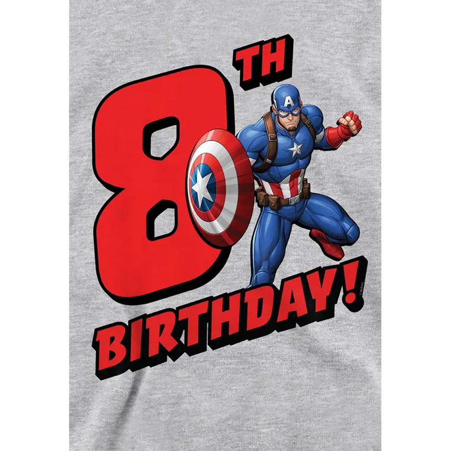 CAPTAIN AMERICA  8th Birthday Felpa Con Cappuccio Erica Da Indossare 