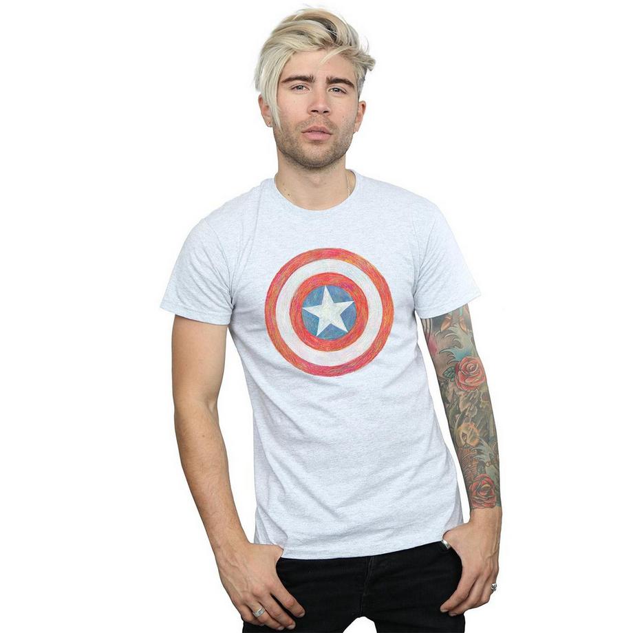 MARVEL Captain America Sketch Shield T-Shirt  