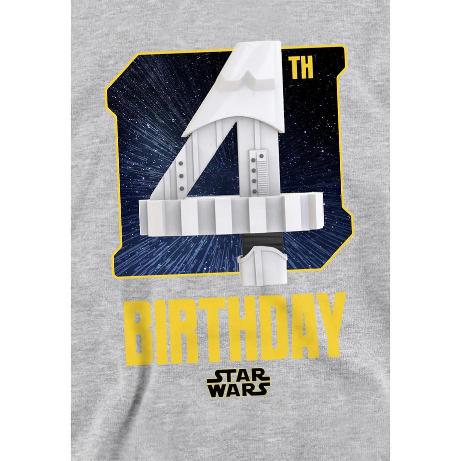 STAR WARS  Felpa Con Cappuccio 4° Compleanno Vestibilità Rilassata Erica 