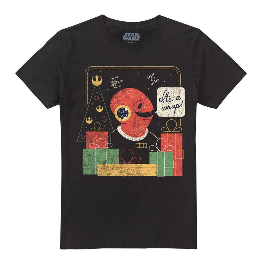 T-ShirtNoël Motif Amiral Ackbar Motiftyle Rétro Wrap Trap