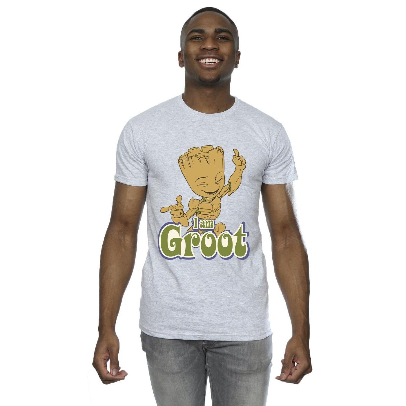 Guardians Of The Galaxy T-Shirt Stampa Grafica Groot  
