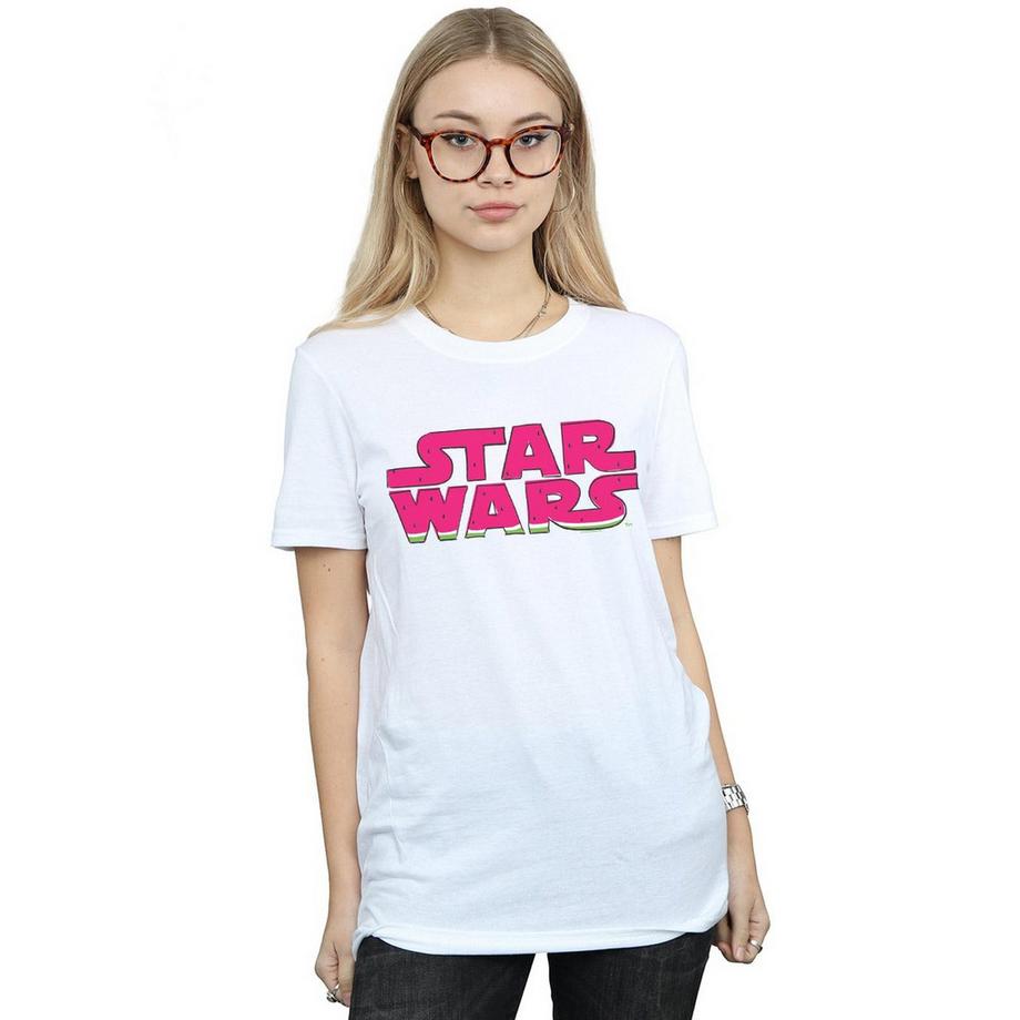 STAR WARS Star Wars Logo T-Shirt Stampata  