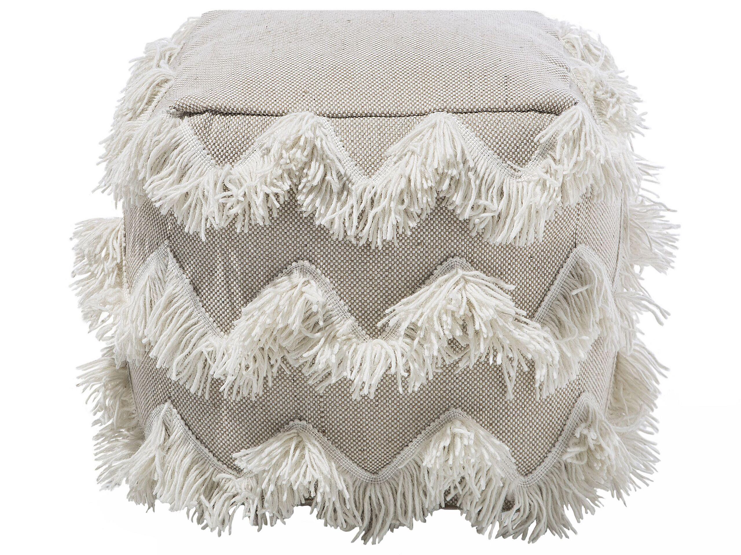 Beliani Pouf en Coton Boho NASHIK  