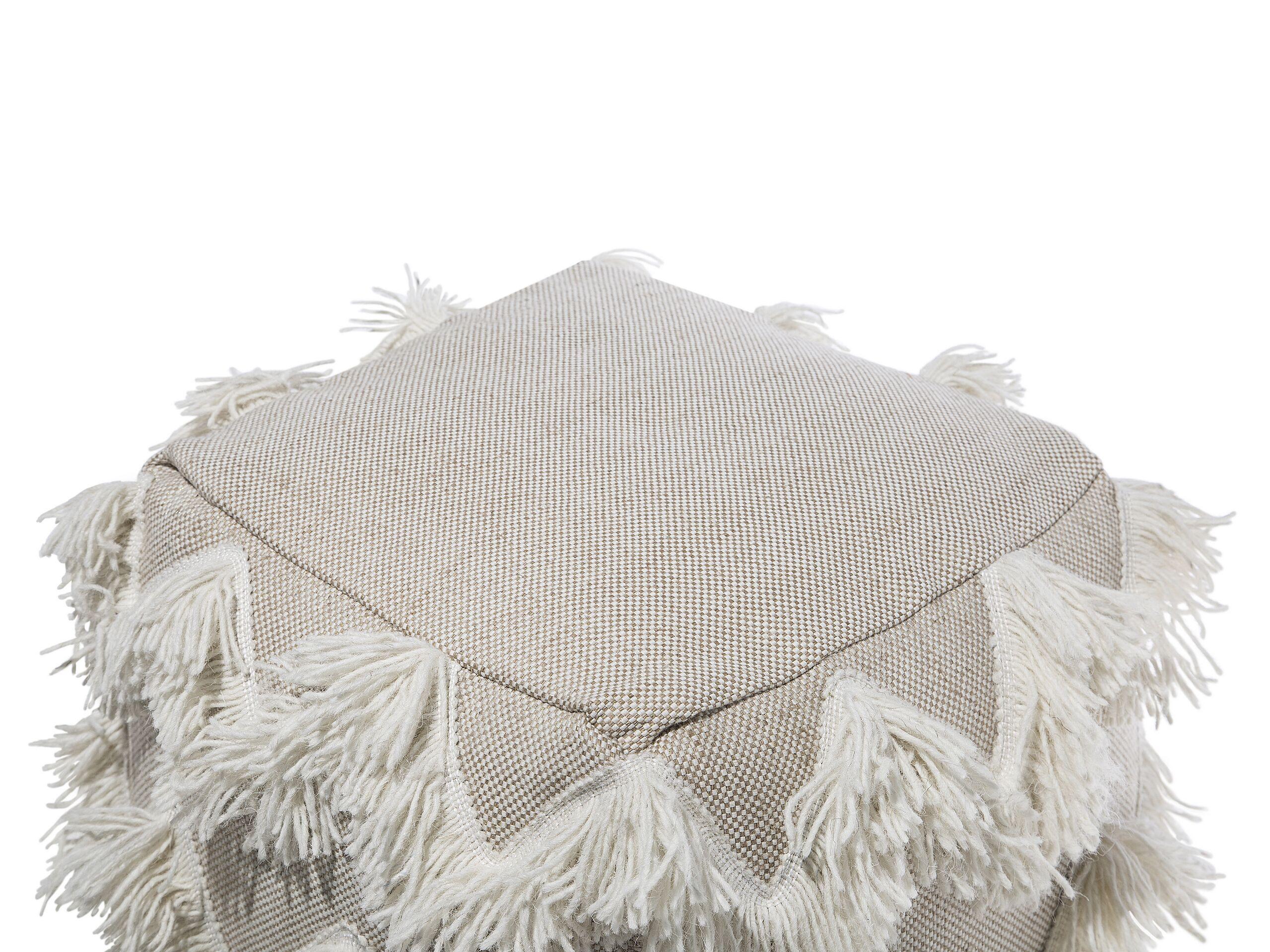 Beliani Pouf en Coton Boho NASHIK  