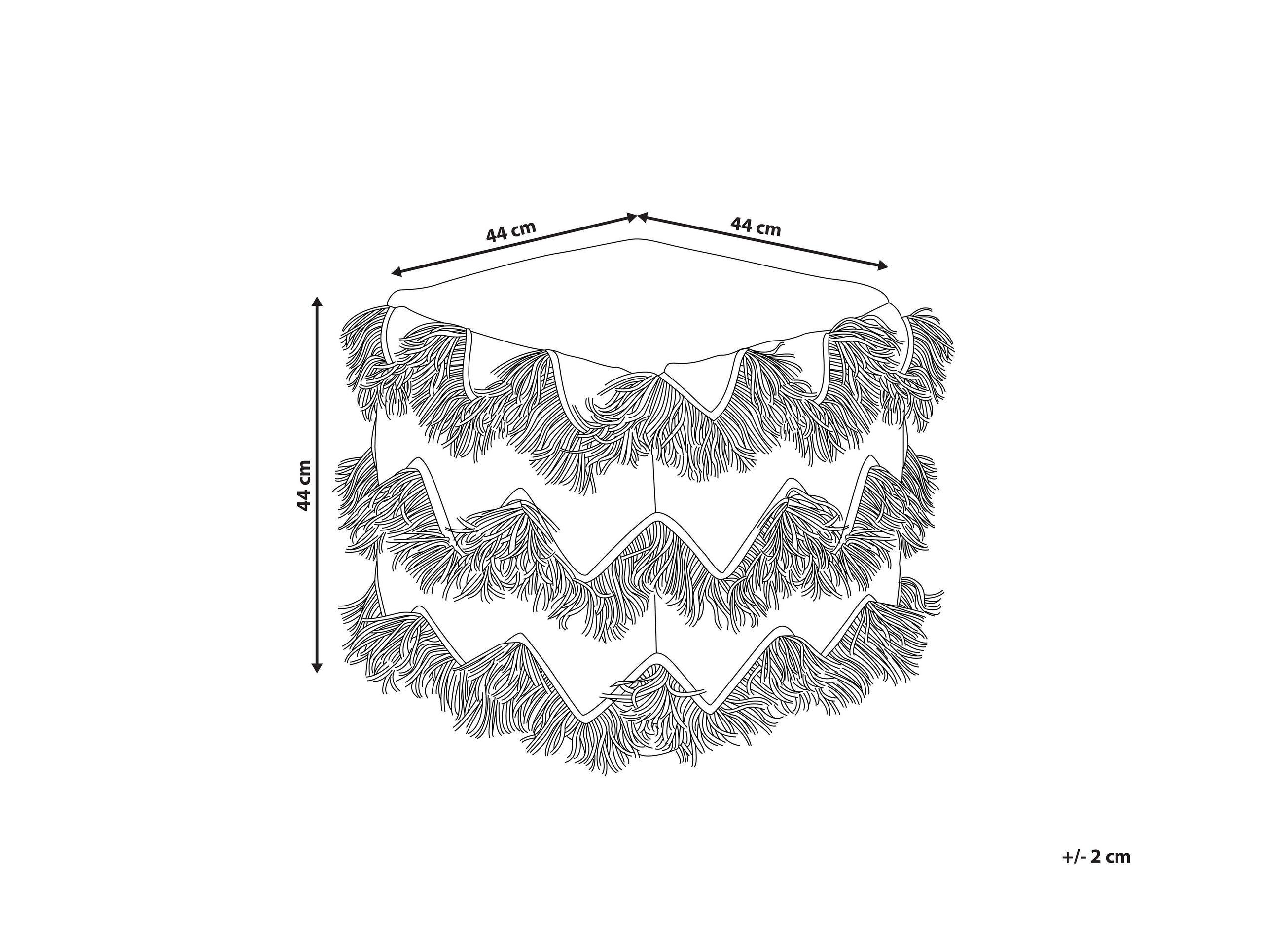 Beliani Pouf en Coton Boho NASHIK  