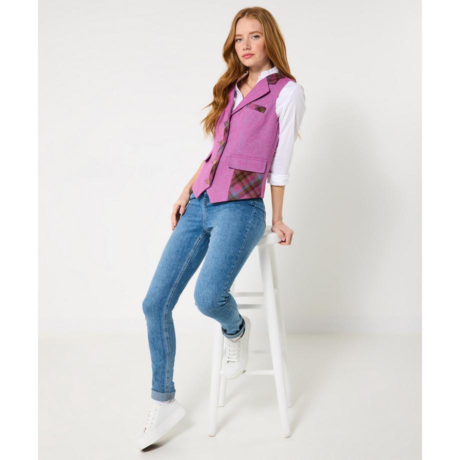 Joe Browns Gilet Heritage a Quadri Mix and Match  