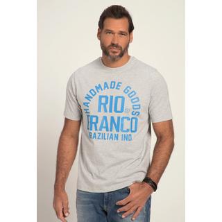 JP1880  T-Shirt, Halbarm, RIO BRANCO Print, Melange-Jersey 