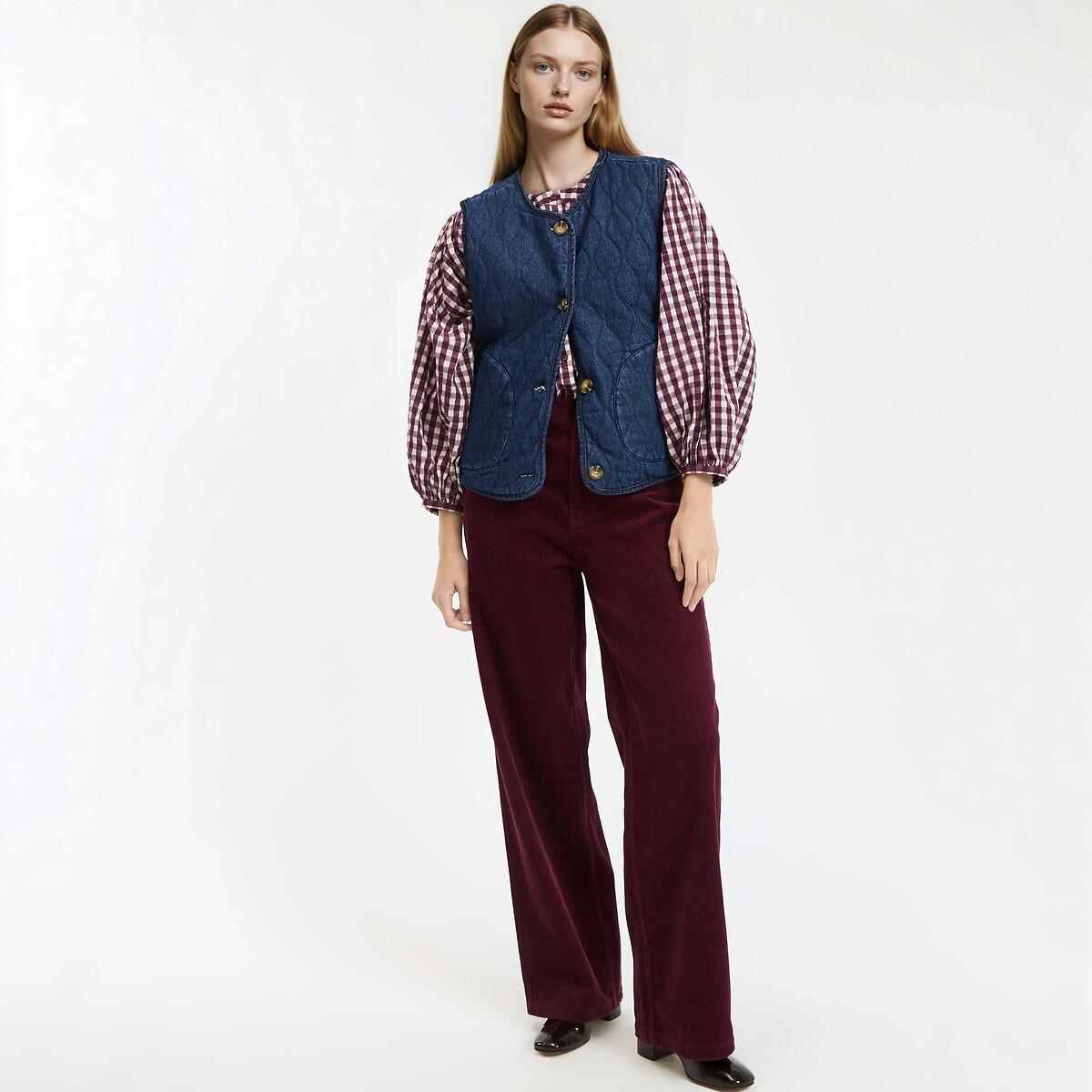 La Redoute Collections Wendbare gesteppte Denim Weste  