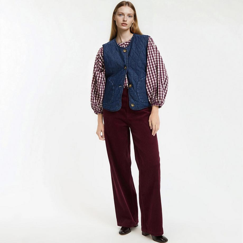 La Redoute Collections Wendbare gesteppte Denim Weste  