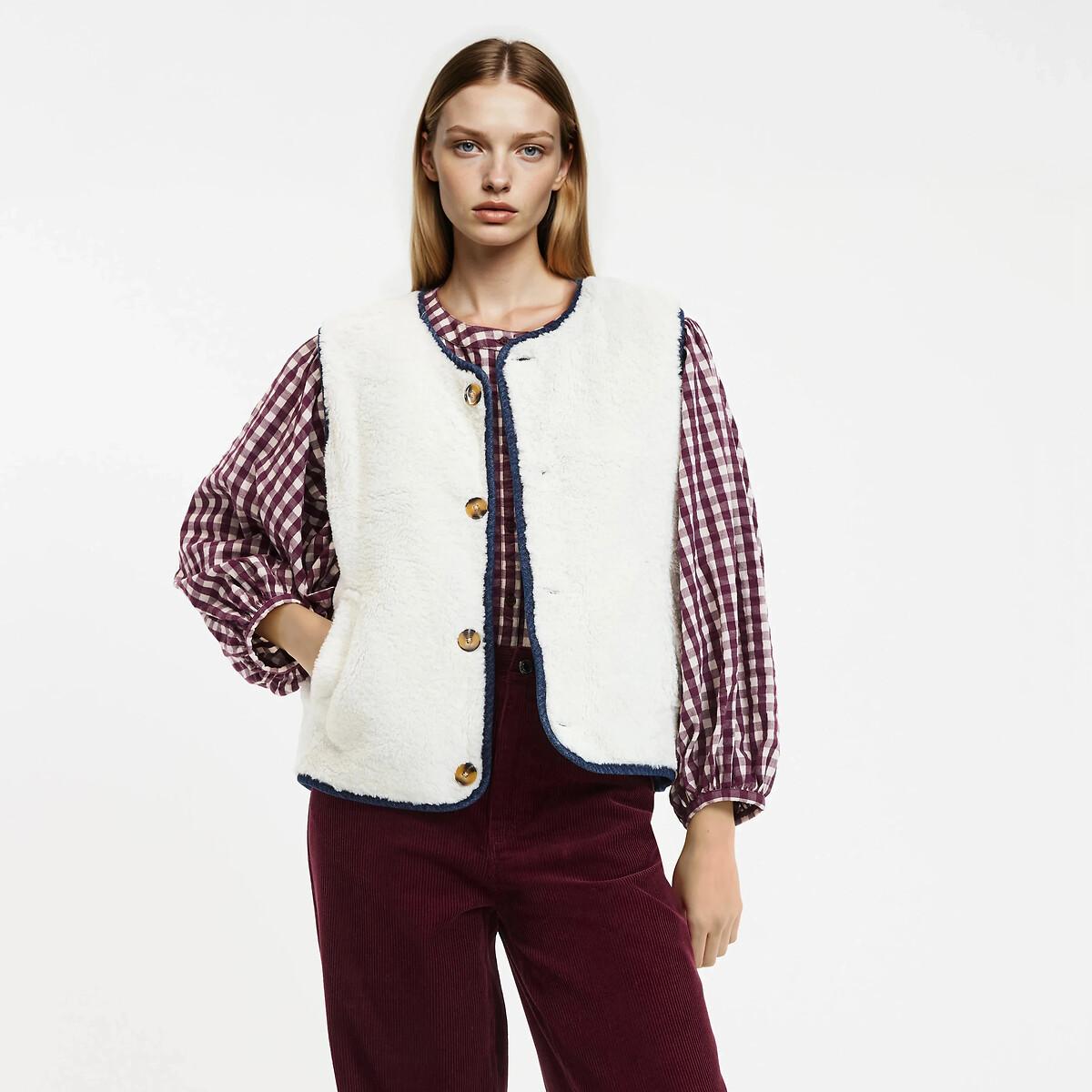 La Redoute Collections Wendbare gesteppte Denim Weste  