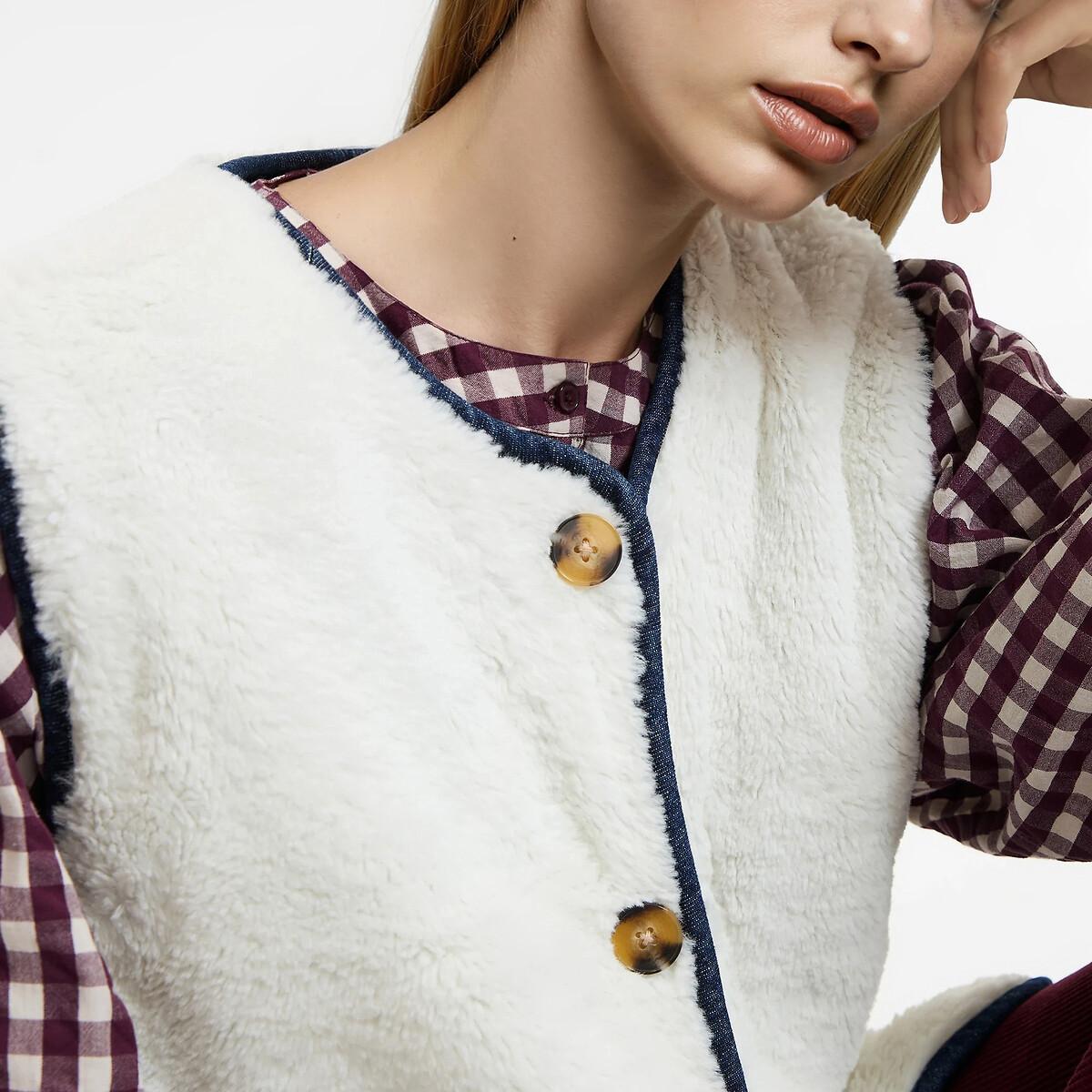 La Redoute Collections Wendbare gesteppte Denim Weste  