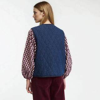 La Redoute Collections Wendbare gesteppte Denim Weste  