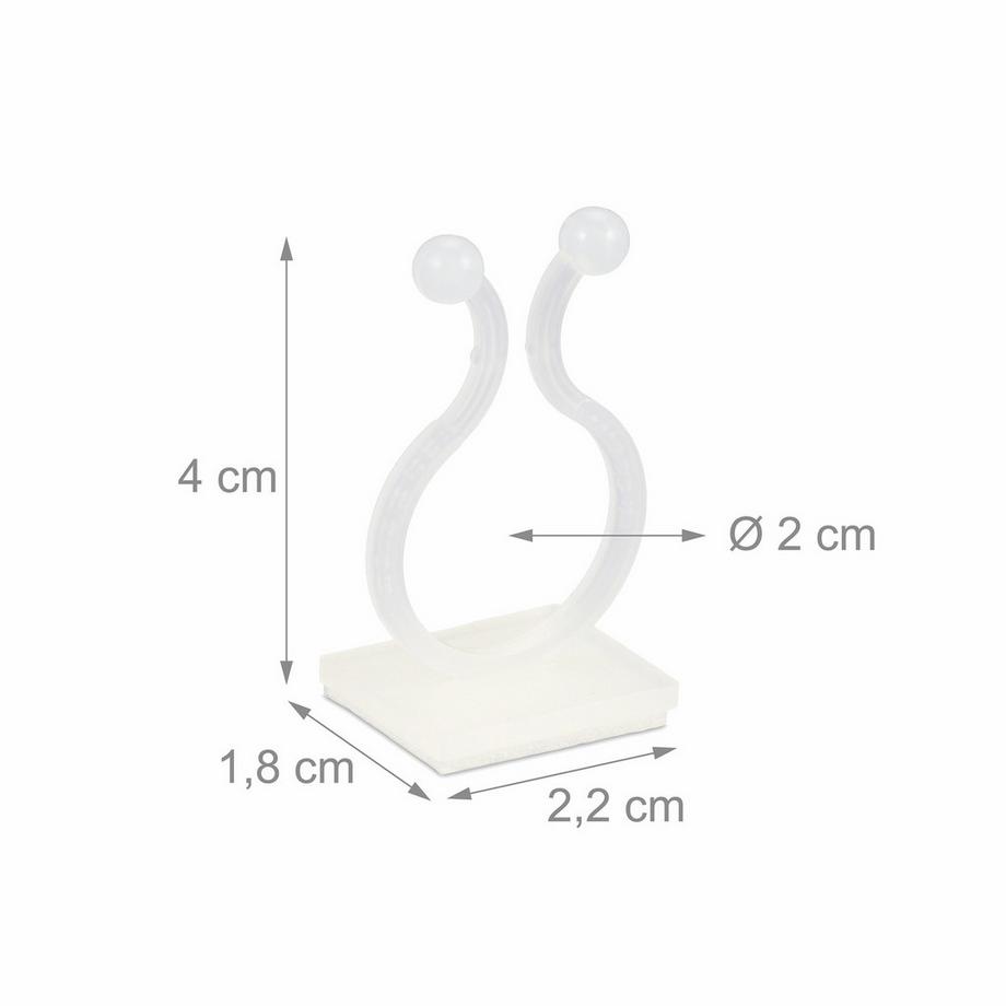 B2X Selbstklebende Pflanzenclips im 240er-Set  