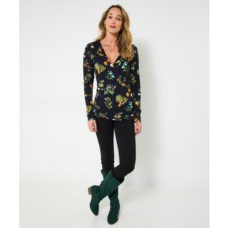 Joe Browns Top in jersey a portafoglio stampa fungo  