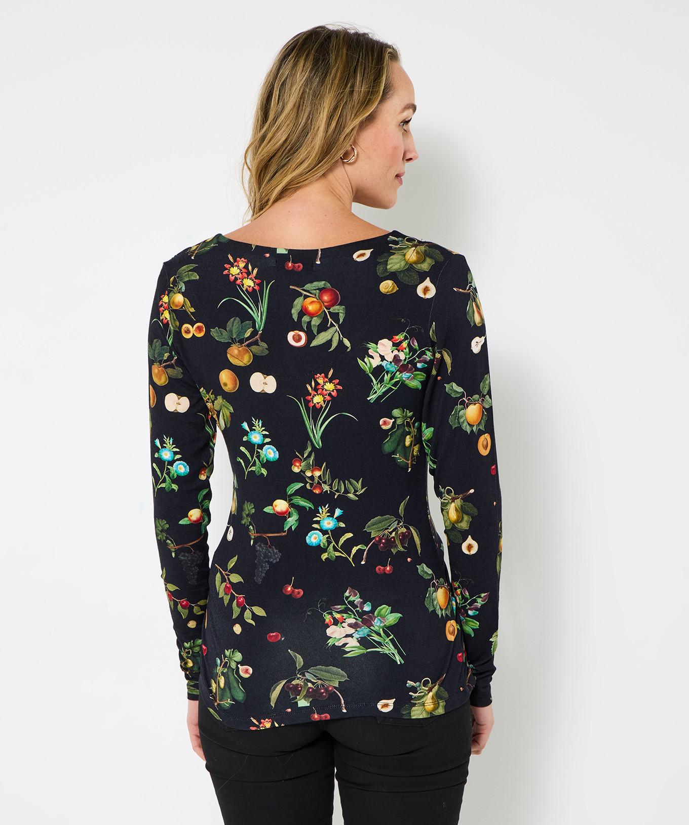 Joe Browns Top in jersey a portafoglio stampa fungo  