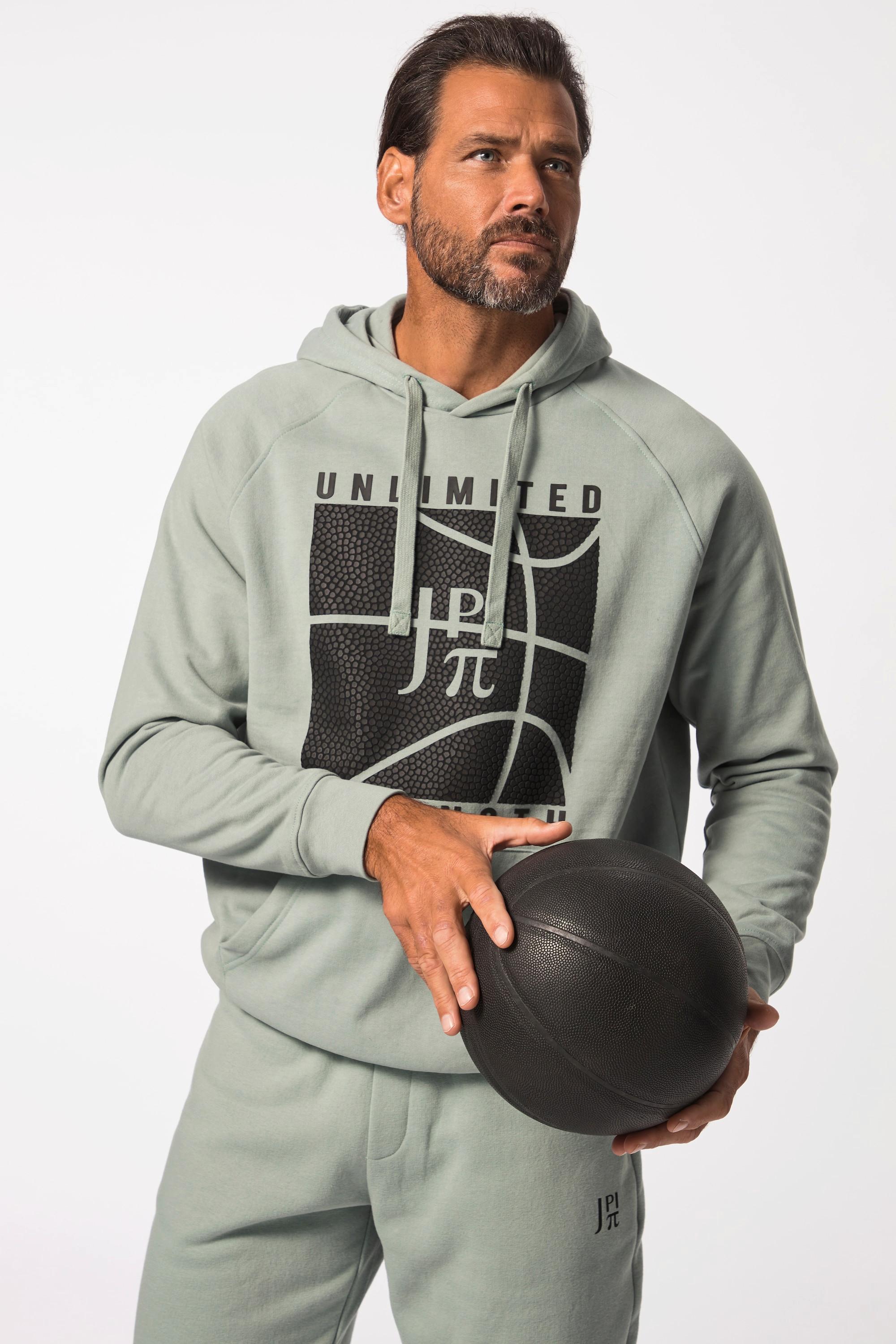 JP1880  Hoodie, Fitness, Kapuzensweater, Basketball-Print 