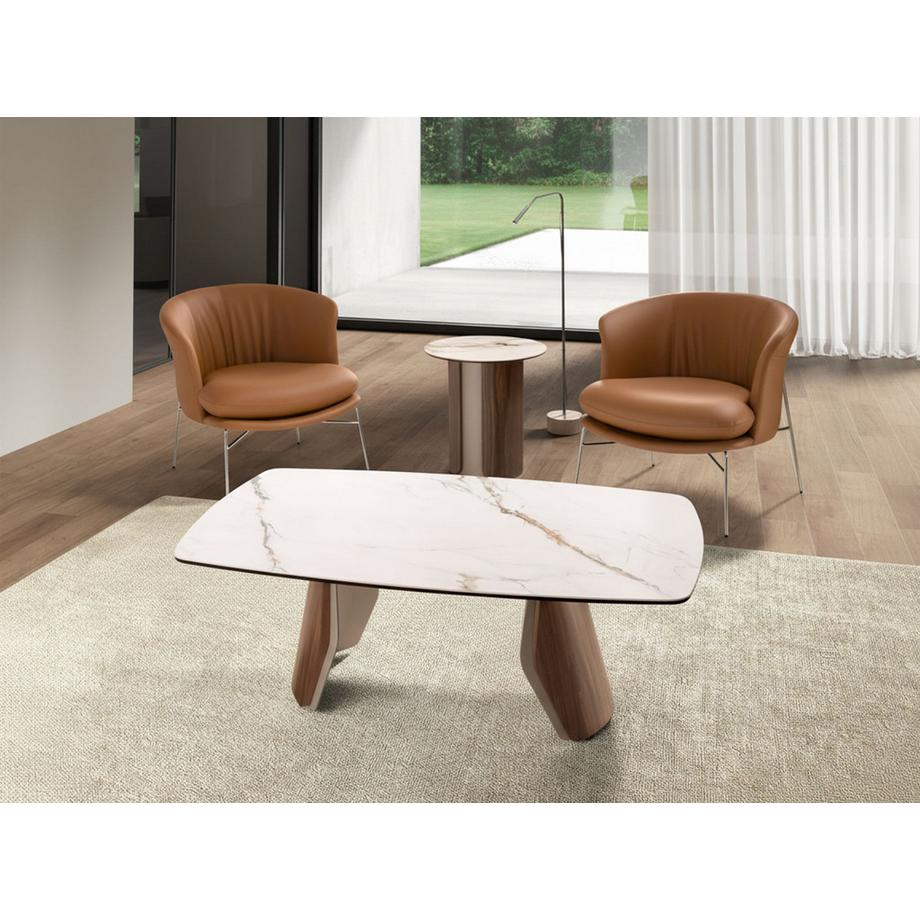 ANGEL CERDA Table basse ovale  