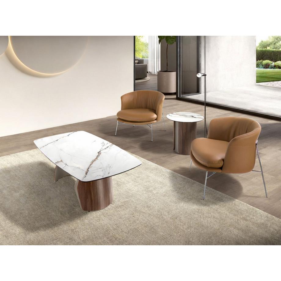 ANGEL CERDA Table basse ovale  