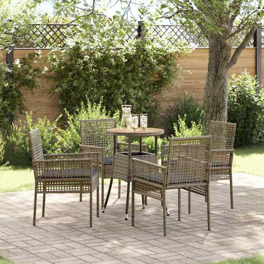 VidaXL Mobilier de jardin poly rattan  