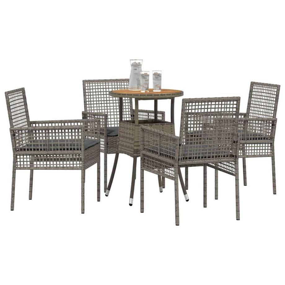 VidaXL Mobilier de jardin poly rattan  