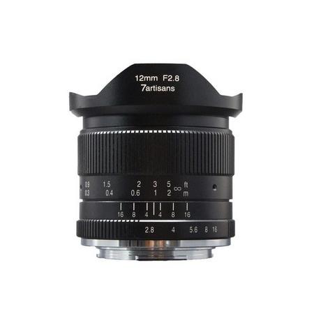 7ARTISANS  7Artisans 12mm F2.8 APS-C (M4/3) Schwarz (A604B) 