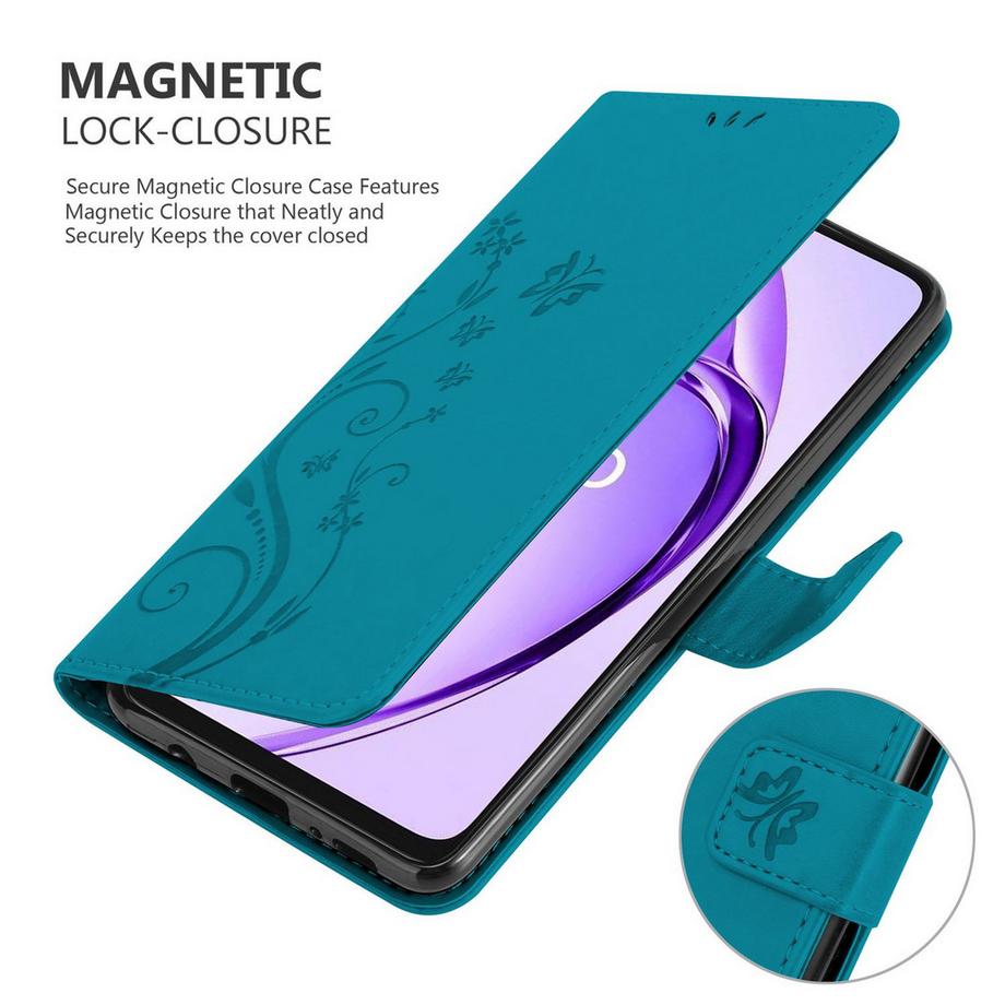 Cadorabo  Oppo A40 Hülle mit Blumen Muster 