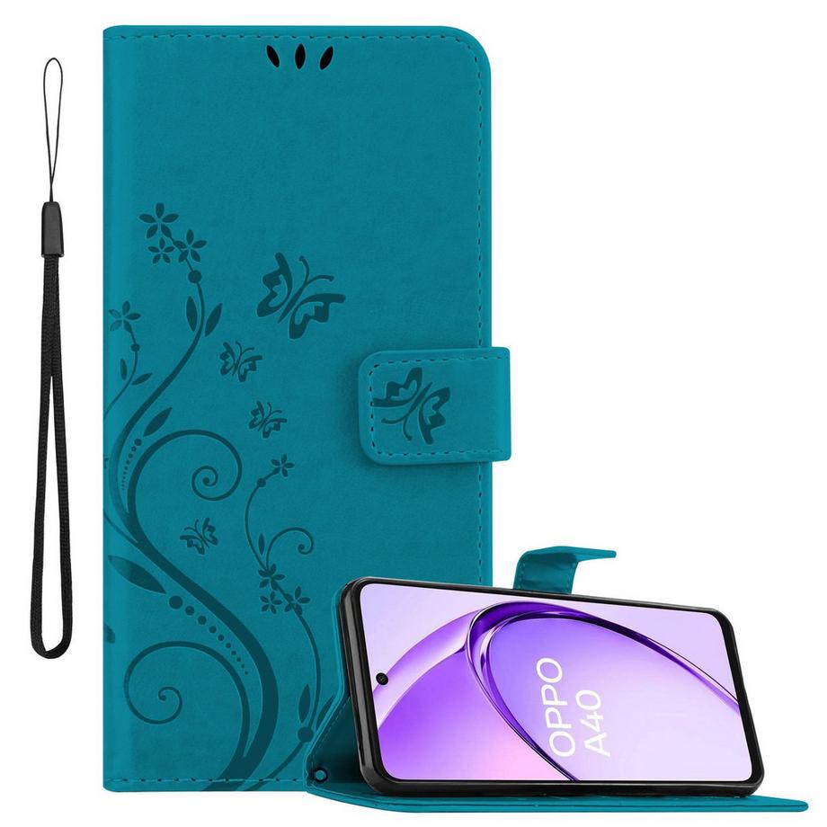 Oppo A40 Hülle mit Blumen Muster