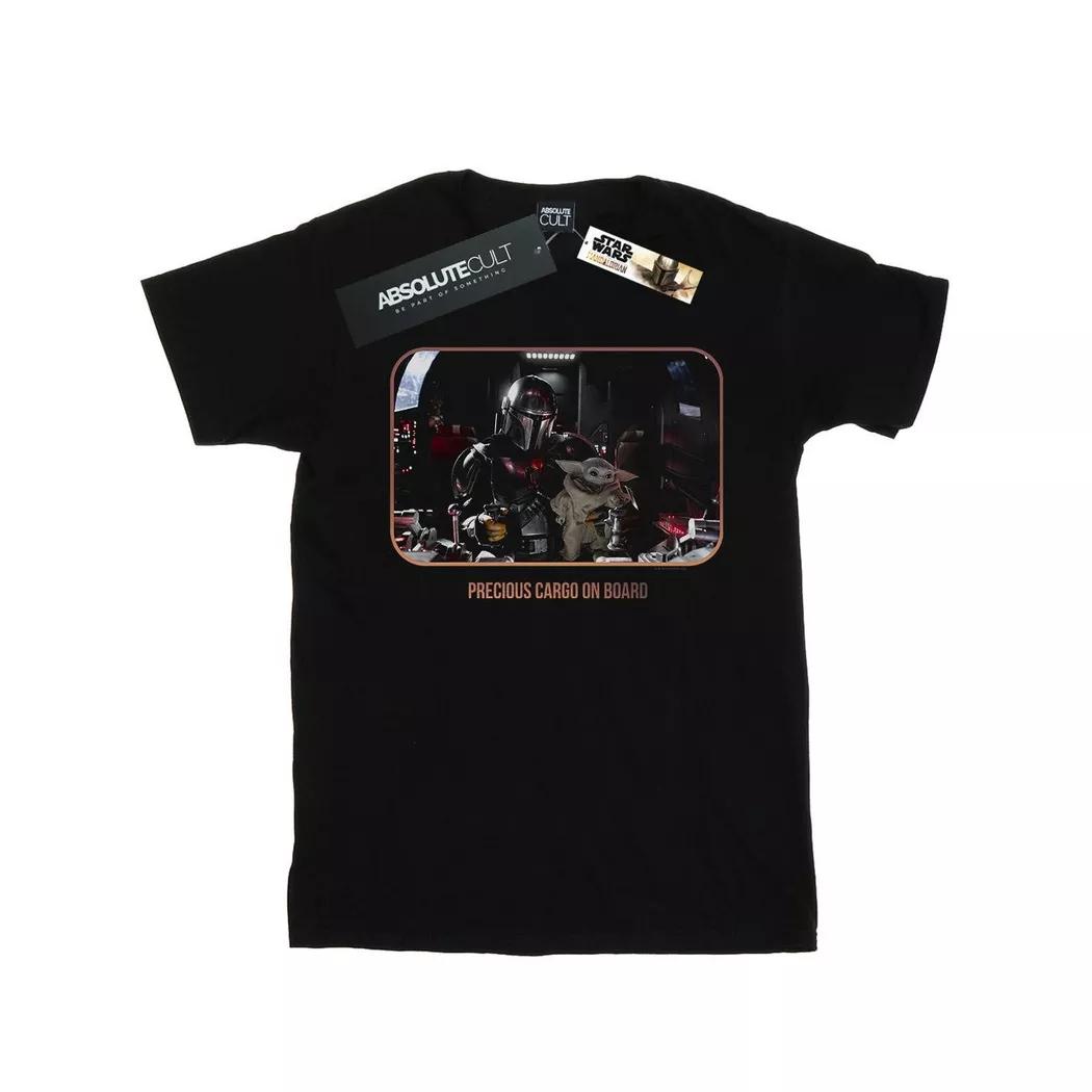 STAR WARS - The Mandalorian Precious Cargo TShirt, für Damen, Schwarz, Größe S