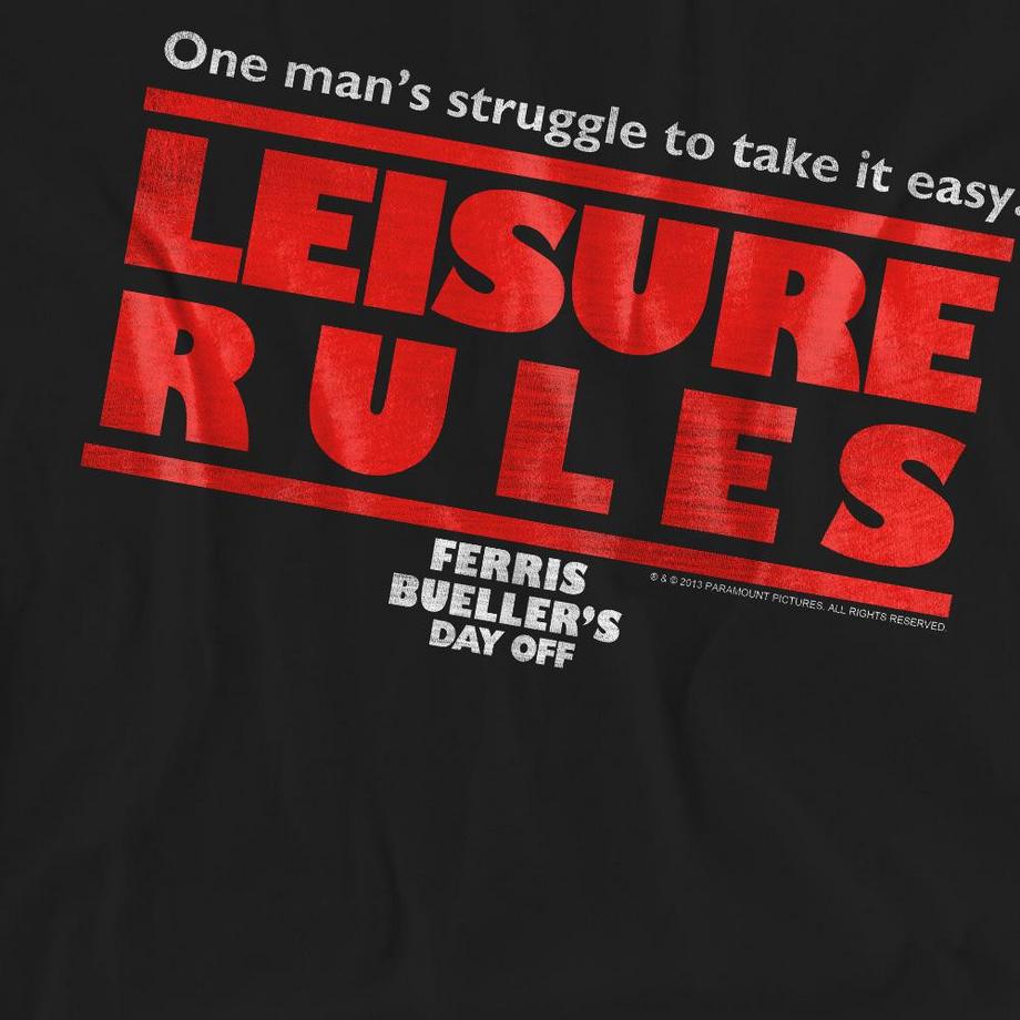 Ferris Bueller´s Day Off Ferris Bueller's Day Off Leisure Rules T-Shirt  