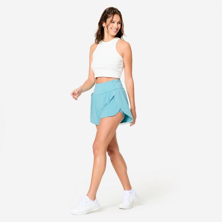 DECATHLON  Shorts 2 in 1 donna elastici 
