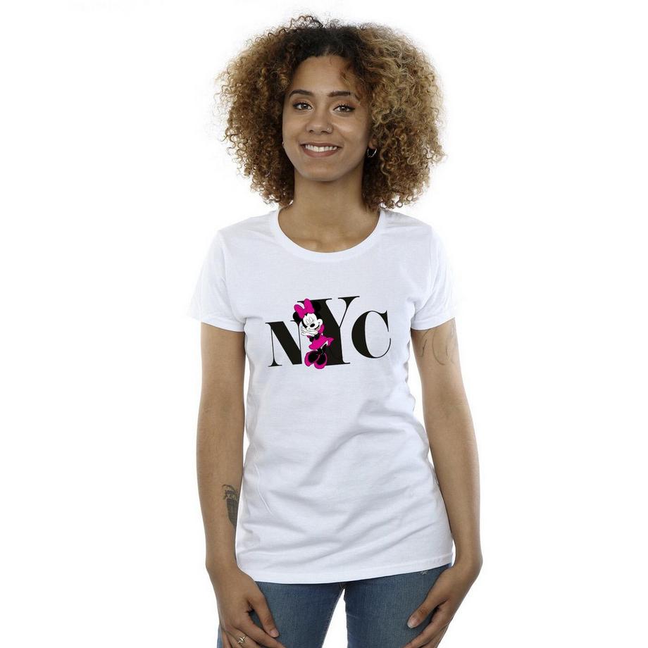 Disney Minnie Mouse NYC T-Shirt stampata  