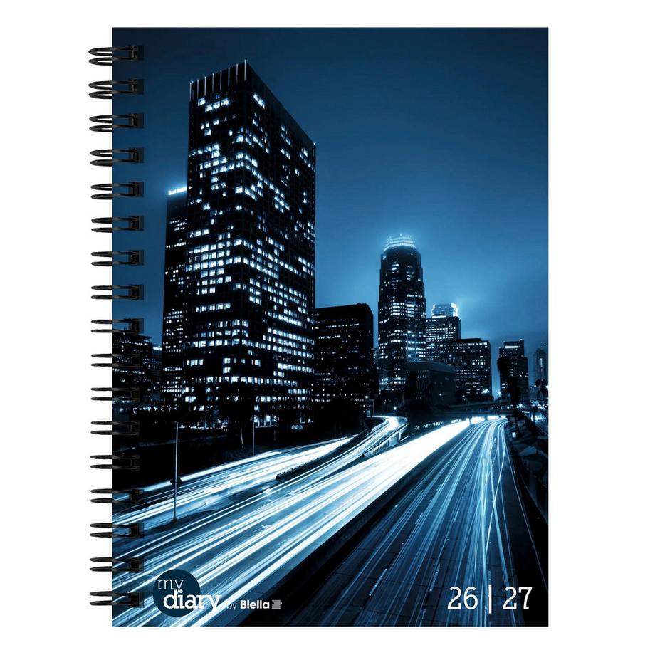 Biella Agenda scolaire mydiary Wire-O 3½ jours par page, City  