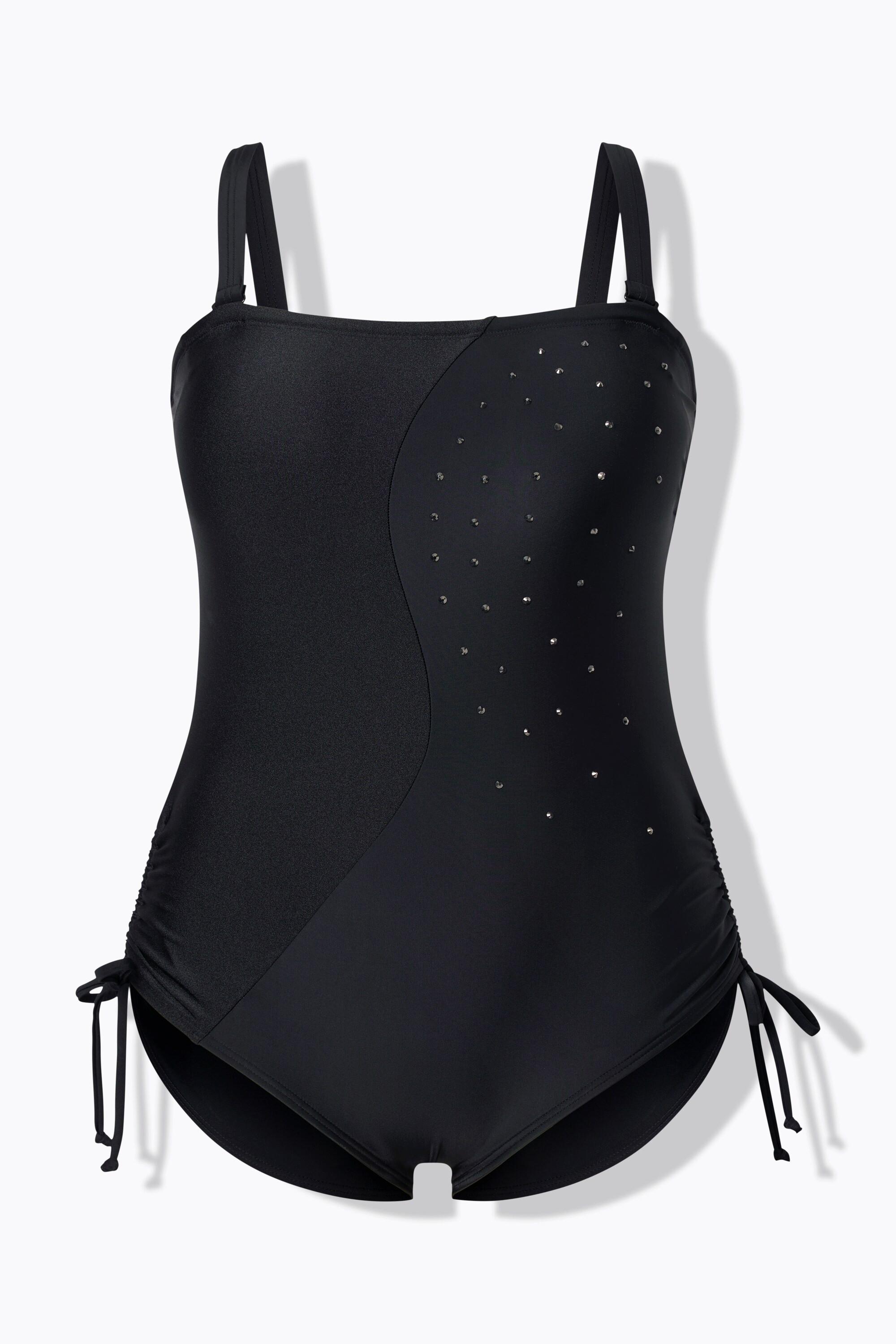 Ulla Popken Costume da bagno versatile coppe morbide spalline staccabili riciclato  