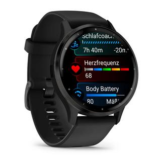 GARMIN  Venu 3 3,56 cm (1.4") AMOLED Numérique 454 x 454 pixels Écran tactile Noir Wifi GPS (satellite) 