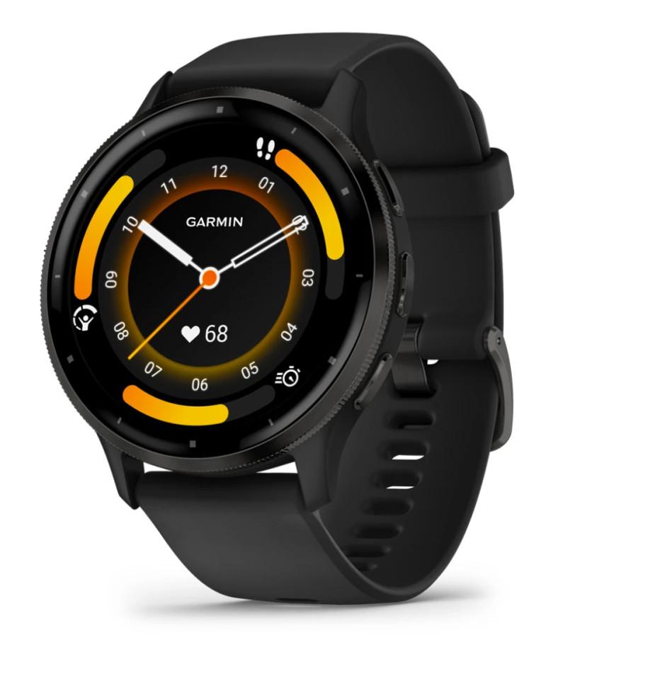 GARMIN  Venu 3 3,56 cm (1.4") AMOLED Numérique 454 x 454 pixels Écran tactile Noir Wifi GPS (satellite) 