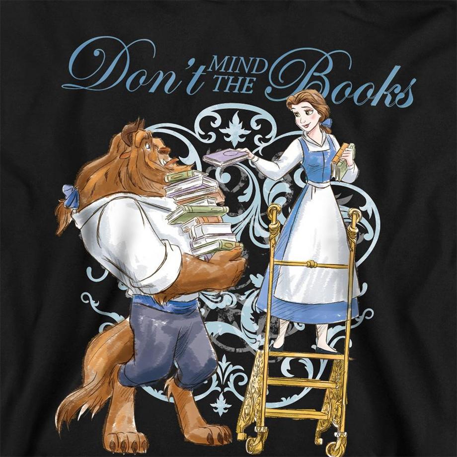 Beauty And The Beast  Don't Mind The Books Felpa Con Cappuccio 