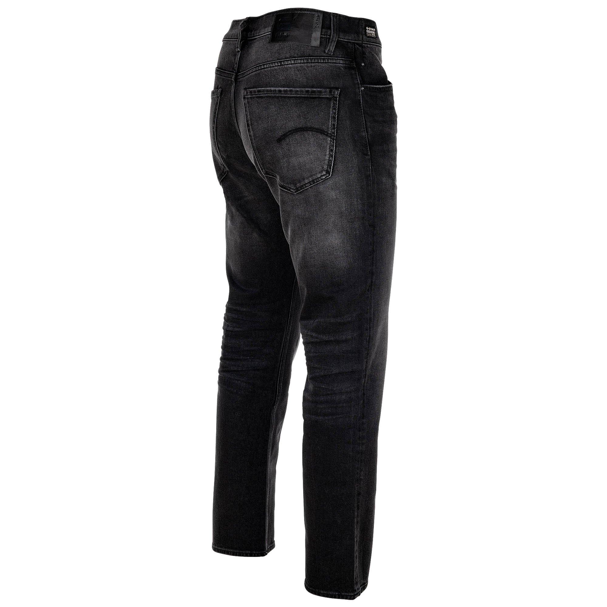 G-STAR RAW Mosa Straight Worn in Black Moon Jeans  