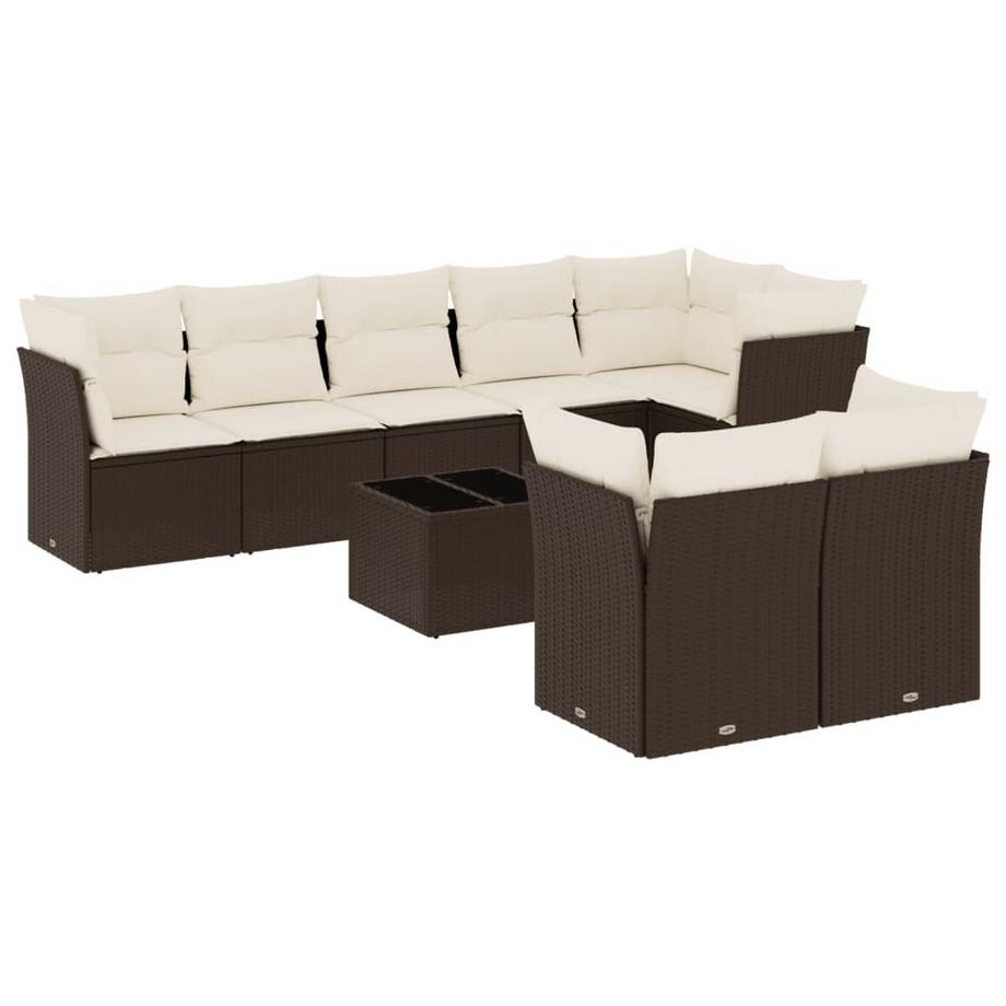 set divano da giardino Polirattan