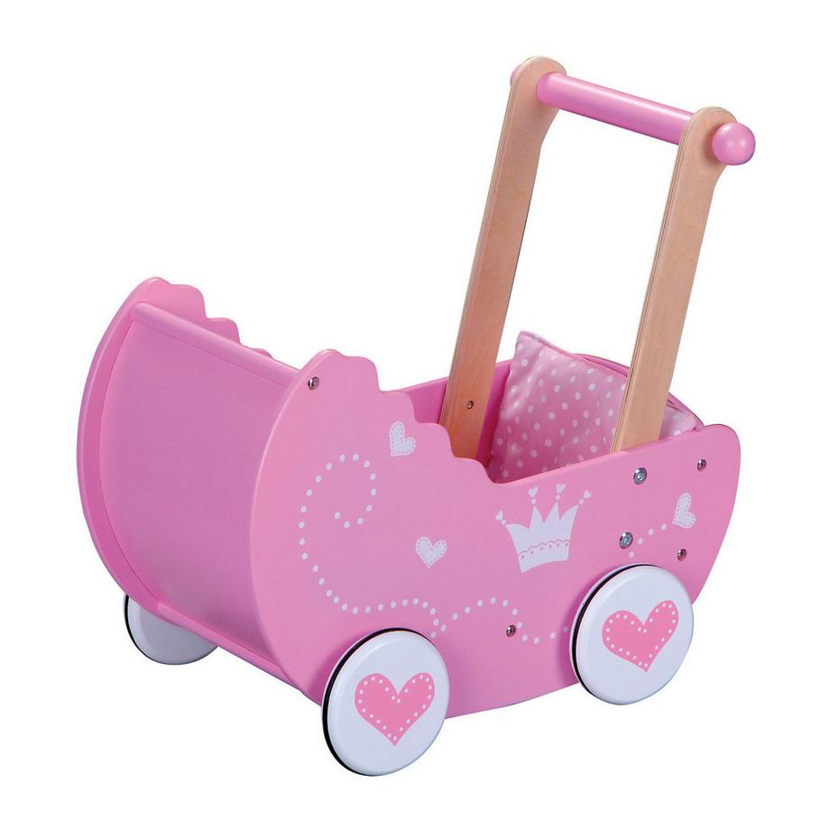Spielba Holzspielwaren  Rollenspiele Puppenwagen mit Inhalt 