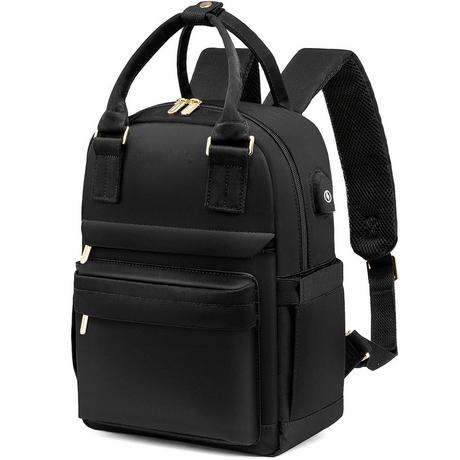 Only-bags.store Eleganter Rucksack, wasserdichter Stadtrucksack Handtasche 2 in 1 mit USB-Ladeanschluss  