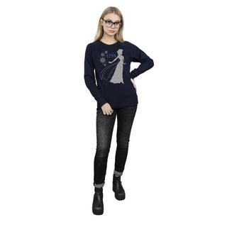 Disney  Frozen Elsa Christmas Silhouette Sweatshirt 