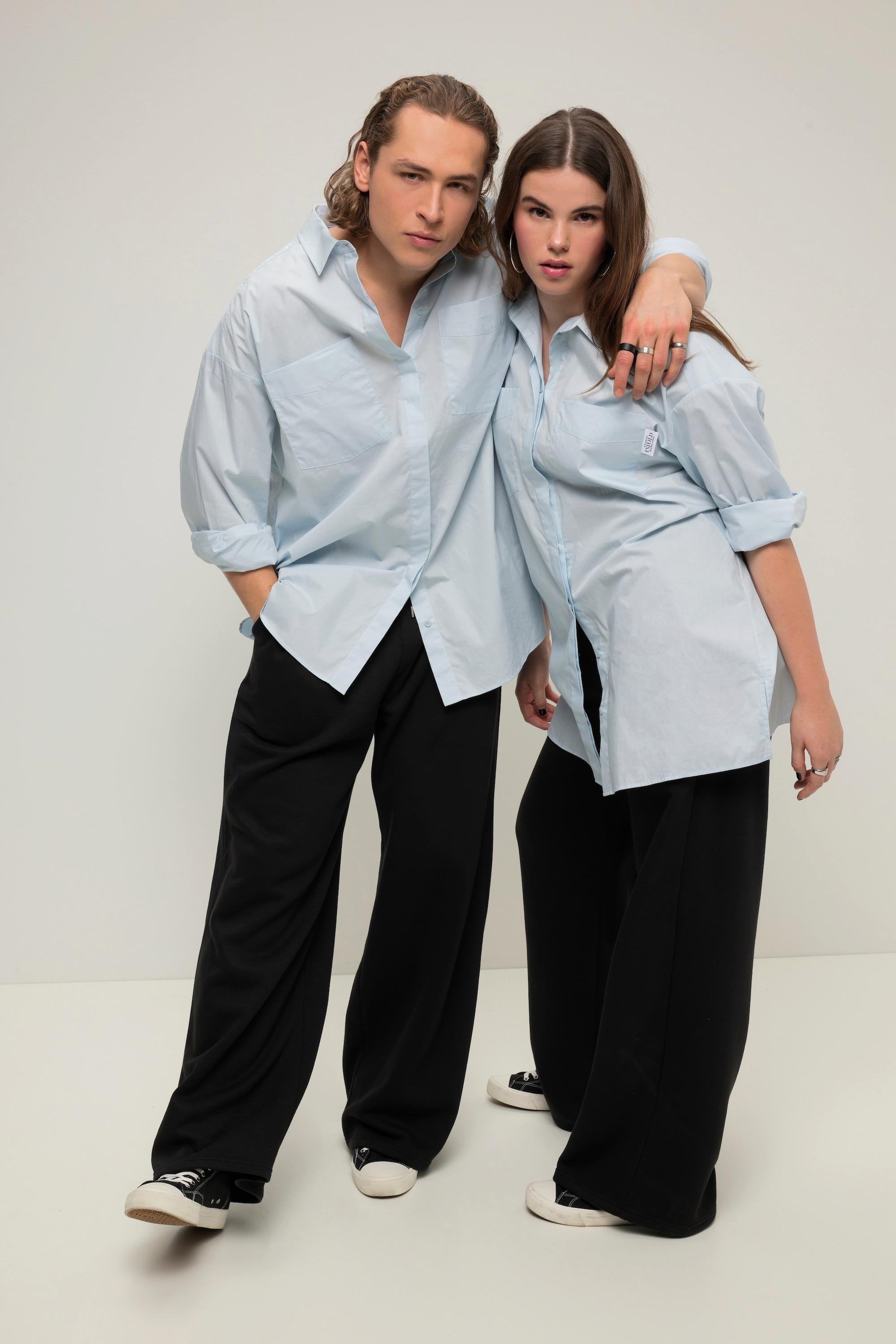 Studio Untold Oversized Langarm Unisex Hemd  