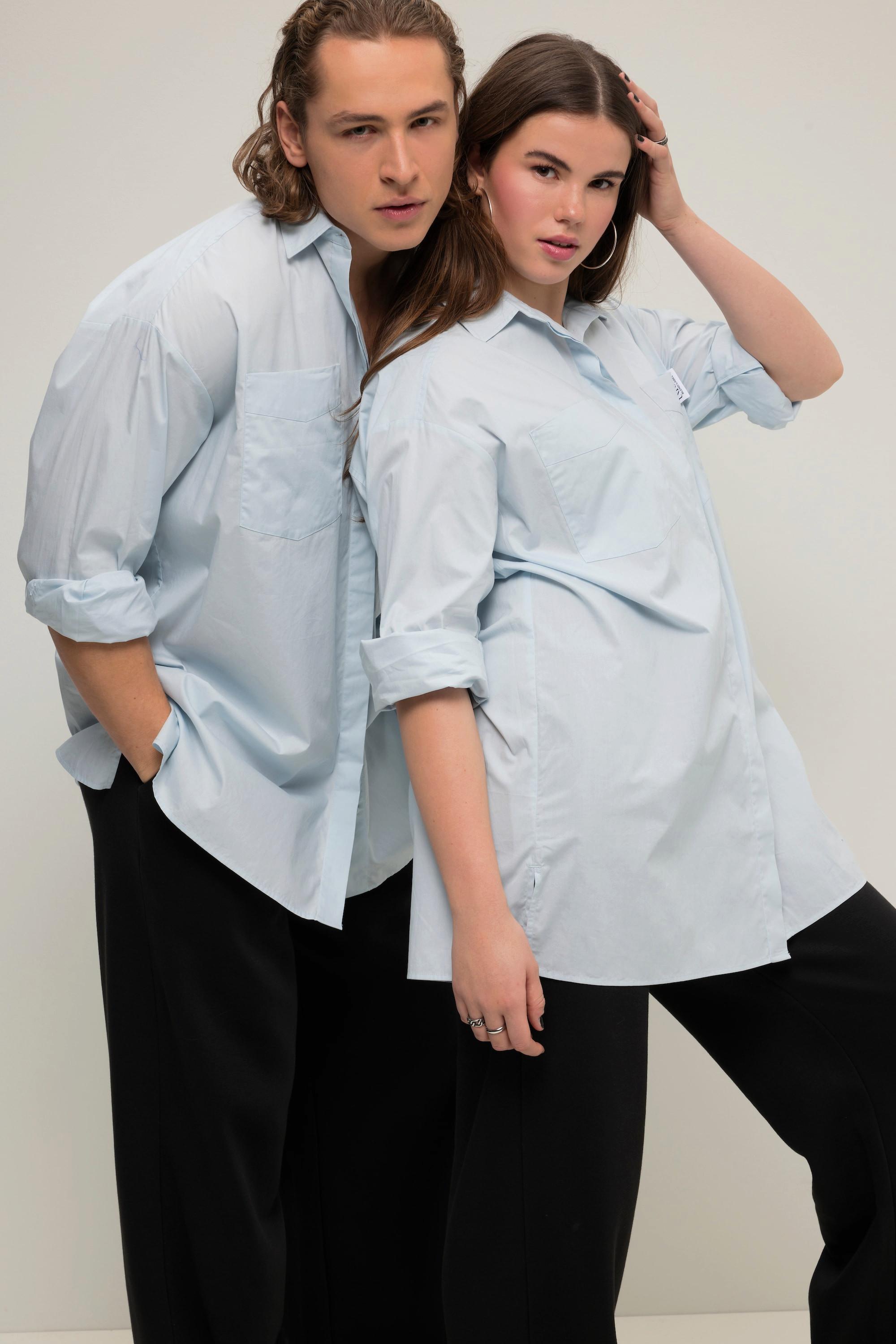 Studio Untold Oversized Langarm Unisex Hemd  